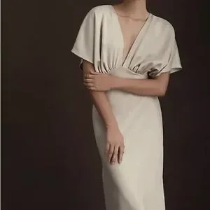 BHLDN | Dresses | Nwot Bhldn Leila Satin Charmeuse Dress In  display picture 1